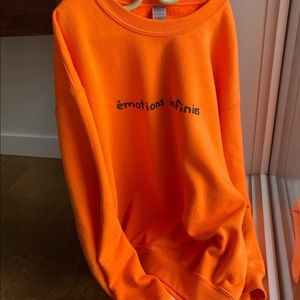 Orange sweater infinite emotions